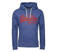Sweat - Superdry - Homme - chiné Vintage Logo - Bleu - Coton