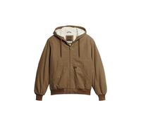 Superdry Vintage Workwear Hooded Bomber Veste, Marron, M Homme