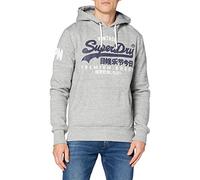 Superdry VL NS Hood Sweat à Capuche Homme - Gris chiné - 2XL