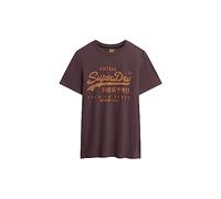 Superdry VL Premium Goods Graphic Tee T-Shirt, Rich Deep Burgundy, S Homme
