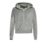 Superdry Vle Velour Zip Hood Maillot de survêtement, Gris (Grey Marl), 36 Femme