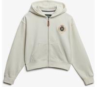 Superdry White Country Club Zip Hoodie