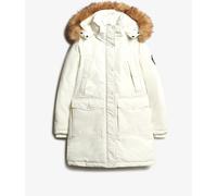 Superdry White Everest Faux Fur Parka Coat