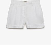 Superdry White Mid Rise Shorts White EU 54 (UK 26)
