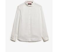 Superdry White Oversized Embroidered Vacation Linen Shirt White 14-16