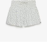 Superdry White Printed Mini Smocked Shorts White EU 44 (UK 16)