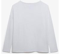 Superdry White Studios Boat Neck Slub Long Sleeve Top