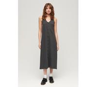 Superdry Women's Beach Jersey Vest Midi Dress Noir 6 (2XS) Female