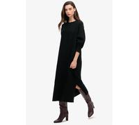 Superdry Women's Slouch Midi Knitted Jumper Dress Torsade noire 16 (XL) Female
