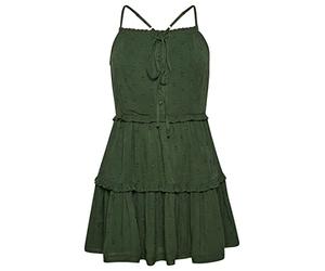 Superdry Womens Vintage Broderie Cami Casual Dress Thyme M