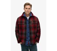 Superdry - Wool Miller Overshirt - Chemise homme WESTERN OMBRE RED - XXL