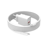 Superer 20W PD USB-C Chargeur Compatible avec Tonies Tonie-Box 2 - Câble de 1,8 m et Adaptateur Secteur à Double Prise