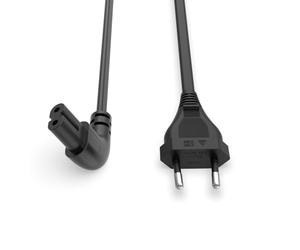 Superer Câble d’Alimentation 2 M pour Téléviseur - Fiche Coudée 90°