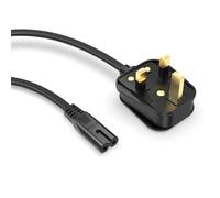 Superer Câble d'alimentation de 3 m pour Sony PS5 PS4 PS3 Slim PlayStation 5 4 3, Xbox Series X/S, Xbox One X/S - 2 broches IEC C7 Figure 8