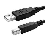 Superer Câble d'imprimante USB 2.0 de type A vers USB-B mâle, convient pour HP, Canon, Lexmark, Epson, Dell - Câble d'alimentation durable de 2 m