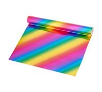 SUPERFINDINGS 1 Rouleau de Feuille de Réaction Couleur 16.4Ftx7.7in Feuille de Transfert Métallique pour Imprimante Laser + Laminateur DIY Artisanat Gaufrage Scrapbooking Cartes Cuir Décorations DIY