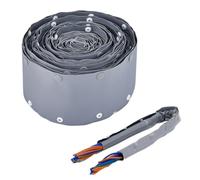 SUPERFINDINGS 1 rouleau de manchon de câble en PVC de 5 m de large de 12 cm de large avec manchon de protection de fil à clipser pour équipement électrique, robots industriels, équipement de soudage