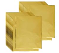 SUPERFINDINGS 100 Feuilles Papier Transfert Métallisé Doré 29x21 cm Réactif au Toner pour Imprimante et Lamineuse Artisanat DIY Gaufrage Scrapbooking Cartes