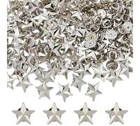 SUPERFINDINGS 100 Pièces Broche Étoile Alliage Pentagramme Épingle Veste Journée Des Anciens Combattants Broches Sac À Dos Récompense Militaire Fête Du Travail 4 Juillet Jour Costume Platine