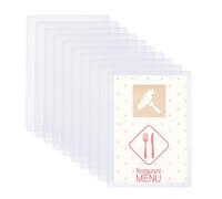 SUPERFINDINGS 10pièces 5.8" Protecteurs de Feuille Transparents Protecteurs de Papier A5 en Plastique Imperméable à L'Eau Dur Document Pochettes Photo Support Protecteurs D'Impression Rigides