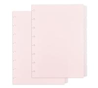 SUPERFINDINGS 12 Intercalaires en Plastique Intercalaire A5 SéParateurs De Pages Avec Onglets 8 Hole Pages à Disque rose avec 6 onglets pour Classeur A5 Adaptés aux Cahiers et Classeurs, 15.7x21 cm