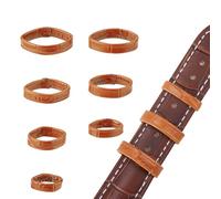 SUPERFINDINGS 14 Pièces 7 Tailles Bracelet De Montre En Cuir Anneaux De Fixation Marron Clair Boucles De Remplacement Pour Bracelet De Montre Équipement De Réparation Pour Montre Connectée