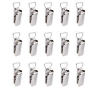 SUPERFINDINGS 15 Pince à Tapis Robuste en Fer Clip en Métal Platine pour Suspendre des Tapis Pinces Murales de 42x23mm Pinces Robustes pour Tapisserie Serviette Châle