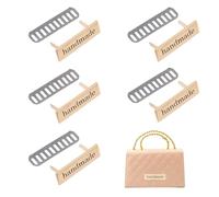 SuperFindings 16 Pièces Étiquettes Dorées Métal Faites Main 1,2x4cm Sac à Main Accessoires Couture Bricolage