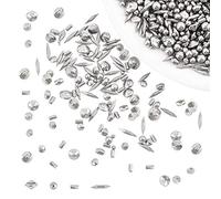 SUPERFINDINGS 1LB 304 Perles de Polissage en Acier Inoxydable Acier Inoxydable Tumbling Media Shot Bijoutiers Forme Mixte Gobelet Finition pour Machine de Polissage Modèle KT-1320 Vibration Traitement