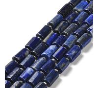 SUPERFINDINGS 2 Brins Perle en Onyx Agate Naturelle à Brin Unique Perles de Pierre Perles de Chakra Perles de Cube Facettées Perles Bleu marine Perles de Rocaille, Environ 14 15PCS/Brin