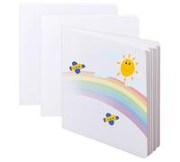 SUPERFINDINGS 2 Carnets À Pages Vierges Reliure Rigide Pour Enfants Écrire Histoires 16,5x16,5cm Bloc Croquis Papier Dessin Création Débutants Artistes