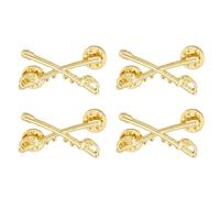 SUPERFINDINGS 2 paire de Grandes Broches de Cavalerie Dorées en Forme de U. S. Broches de Cavalerie de L'Armée Épingles D'Uniforme Militaire en Alliage Petites Épingles à Chapeau pour Sac à Dos Chemis
