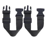 SUPERFINDINGS 2 Pièces Prolongateur Sac Banane 9.4 13.4 Pouces Noir Nylon Ceinture Extension Sangle 1.26 Pouces Large Réglable Pour Sac à Ceinture Polyvalent Voyage