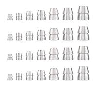 SUPERFINDINGS 28pcs 7 Tailles Coins Ronds de Sécurité Poignée de Marteau Coin de Fractionnement Platine Hache Main Coin en Métal Coin Rond en Acier pour Hache Griffe Marteau Luge
