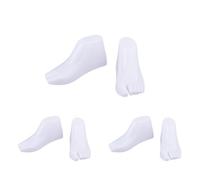 SUPERFINDINGS 3Paire de Modèles de Pieds en Plastique Petit Outils D'Étireur de Sandale Support de Forme Blanche Affichage de Chaussures Pied de Mannequin pour Bijoux Sandale Chaussette Art Croquis