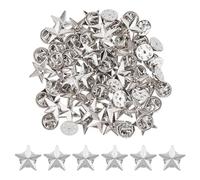 SUPERFINDINGS 40 Ensemble D'Épingles à Revers en Forme D'Étoile en Platine de 1.8cm Broche en Alliage Épingle D'Étoile de la Journée des Anciens Combattants Épingles de Récompense Militaires Broches