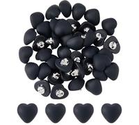 SUPERFINDINGS 40 Pièces de Boutons à Crémone en Forme de Cœur Blancs en Résine pour la Couture 12 mm Bouton de Remplacement Artisanal à 1 Trou Ornement Fait Main pour Robe de Mariage DIY Bijoux