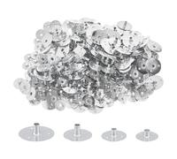 SUPERFINDINGS 400 Pièces 4 Tailles Onglets de Mèche de Bougie Mèches de Fabrication de Bougies Supports de Mèche de Bougie de 12 20mm Support de Base de Mèche de Bougie Onglets de Support de Mèche