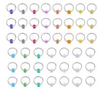 SUPERFINDINGS 45 Pièces Marqueurs de Maille Crochet Anneaux 15 Couleurs en Acier Inoxydable 304 Marqueurs de Comptage Verrouillables Amovibles Bijoux pour Tresses Accessoires à Crocheter