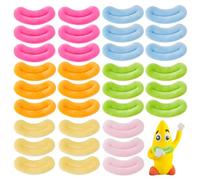 SUPERFINDINGS 48Pcs 6Colors Bouche de poupée Lèvres épaisses Bouche de sécurité de remplacement Bouche de poupée en velours Accessoires de poupée pour Jouets Rembourrés Animal Marionnette Poupée Craft