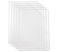 SUPERFINDINGS 5 Protège Cahiers PVC Transparent pour Planner A6 Imperméable 17.7x12.8cm 5 Pièces contre L'usure Couverture de Livre Protège Journaux Accessoires de Papeterie