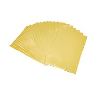 SUPERFINDINGS 50 Feuilles A4 Papier Réfléchissant Métallique 11.4x7.28inch Papier doré Papiers métallisé activé Papiers de transfert métallique DIY Décoration pour