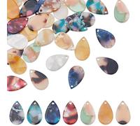 SUPERFINDINGS 50Pcs Leurres de Pêche Attracteurs Palettes Spinner Cuillères Tackle 1.75x0.11cm Accessoires de Leurres de Pêche DIY Faciles à Faire Tourner Spinnerbait Blades Trou 1.6mm