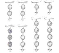 SUPERFINDINGS 8Pcs Charmes Photos Pour Bouquet De Mariage 4 Styles Boutonnière De Mariage Charmes Photos Angel Broche Pin Broche DIY Pour Bouquet Photo Charme Pin Broches Pour Mariages Anniversaires