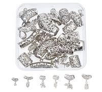 SUPERFINDINGS 9pcs 9 Style Pendentif Filigrane en Acier Inoxydable Multicolore Creux Lune Soleil Étoile Pendentif Arc-en-Ciel Couleur Découpé au Laser Bijoux Accessoire pour la Fabrication de Bijoux