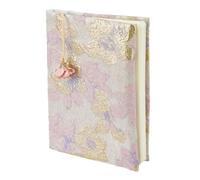 SUPERFINDINGS Couverture de Livre en Tissu Protège-Livre A5 Couverture de Livre en Tissu Couverture de Livre avec Motif Fleuri pour Cahier de Notes, Livre de Poche, Protecteur