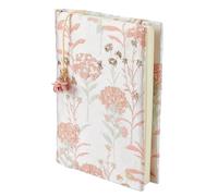 SUPERFINDINGS Couverture de Livre en Tissu Protège Livre A5 Pochette de Livre en Tissu brodé Couverture de Livre avec Motif Fleuri pour la Protection d'un carnet de Notes ou d'un Livre de Poche