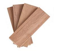 SUPERFINDINGS Environ 12.1x4.1x1.1 cm Échelles de Couteaux en Bois de Noyer Noir Bloc de Bois à Sculpter Échelles de Poignée de Couteau en Bois Exotique Materia de Bricolage Blanc pour la Fabrication