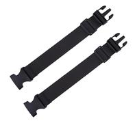 SUPERFINDINGS Lot de 2 rallonges de ceinture réglables en nylon noir pour sac banane - Extension de sangle élastique pour n'importe où - Sac banane universel