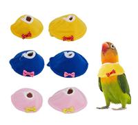 SUPERFINDINGS Lot de 6 collerettes pour Oiseaux en cône, 3 Tailles, 2 Couleurs, collerette protectrice Élisabeth, Protecteur de Cou pour Oiseaux, collerettes de récupération